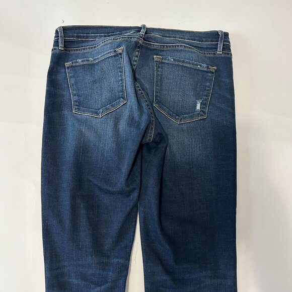 Frame Le Garcon Mid Rise Straight Fit Jeans Women size 28 Caribou Distressed - Picture 10 of 14